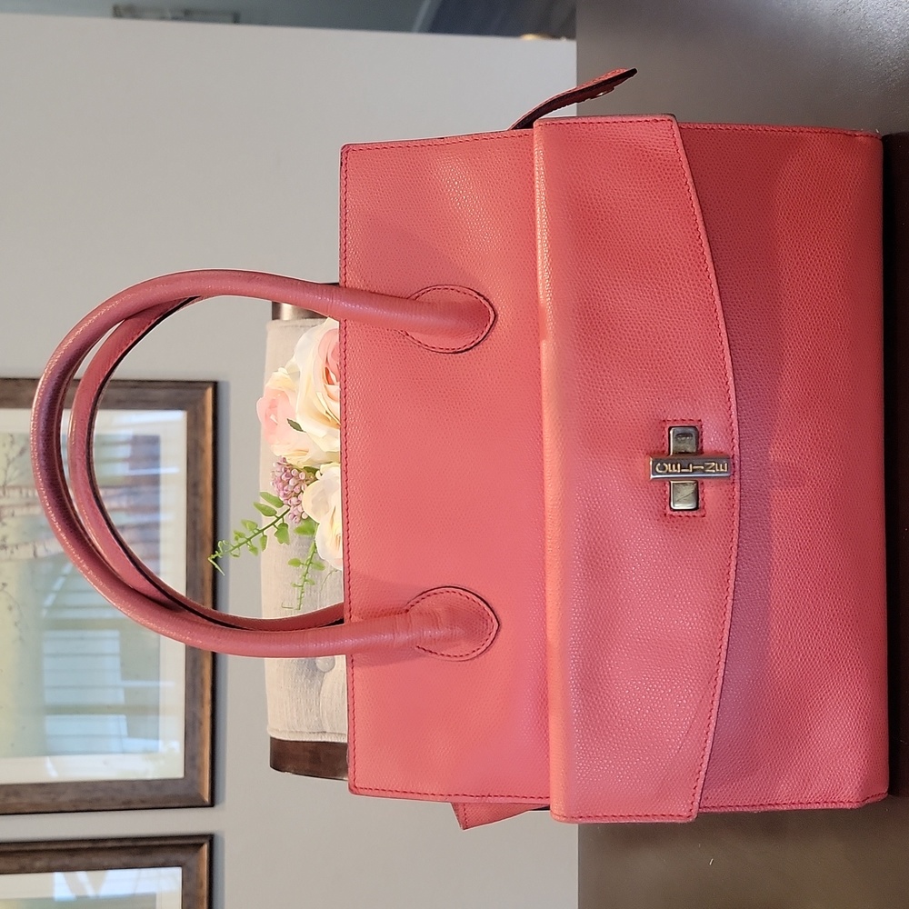 Pink Leather Handbag